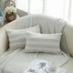 thumbnail image 1 of Juego de 2 fundas de almohada decorativas bohemias de 12 x 20, fundas de almohada de rayas neutras, fundas de almohada lumbar de lino y algodón beige para sofá, sala de estar., 1 of 5