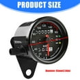 thumbnail image 3 of 2.56Inch Universally Motorcycle Speed Display Gauge LED Backlight Display Speedometer Odometer Panel, 3 of 8