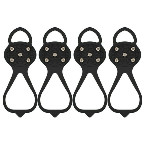 Summer Savings Clearance! 2PCS Non-Slip Spikes Snow Cleats, Ice Grips for Shoes, Anti-Skid Crampons for Winter Hiking, Snow and Ice Walking Boots Covers