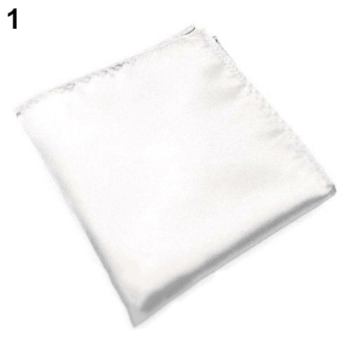 Trayknick Men's Pocket Hanky Towel Plain Solid Color Wedding Party Square Handkerchief