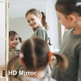 thumbnail image 4 of MAYEERTY 71"x31"x1" Solid Wood Full-length Mirror Right Angled Arched Mirror Weathered without Bracket , White, 4 of 8
