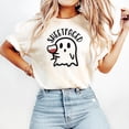 thumbnail image 4 of Sheetfaced Women's Halloween T-Shirt Funny Fall Wine Drinker Tee Ivory Shirt Adult 2X-Large, 4 of 5