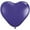 Purple, variant on Pioneer Balloon Company Heart Shaped Latex Balloon, 6", Fashion Mocha Brown, Pack of 100