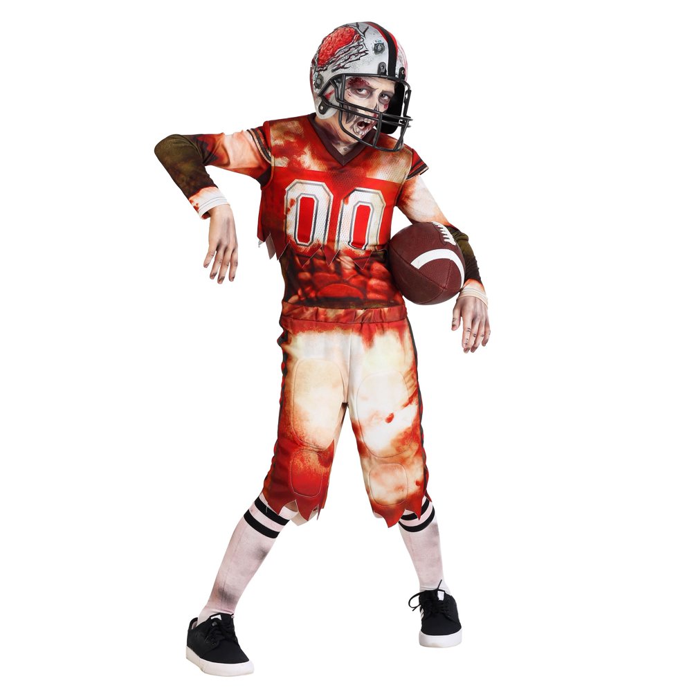 Kids Zombie Football Player Costume