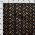 thumbnail image 3 of oneOone Cotton Cambric Black Fabric Floral Quilting Supplies Print Sewing Fabric By The Yard 56 Inch Wide, 3 of 5