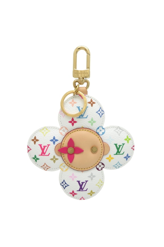Pre-Owned Louis Vuitton LV x TM Bag Charm Vivienne Women's M03728 Monogram Multicolor White
