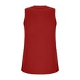 thumbnail image 5 of Lovskoo 2024 Womens Loose Knit Tank Tops V Neck Henley Shirts Blouse Sleeveless Button Down T Shirts Sweater Tops Burgundy XL, 5 of 7