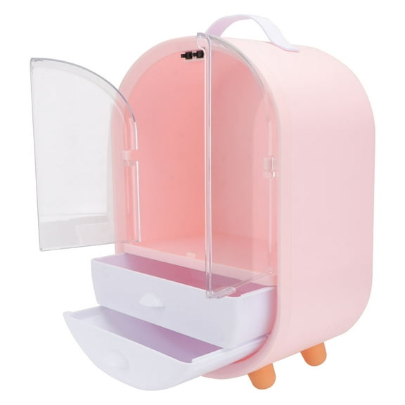 Masteelf  Cosmetic Storage Box Organization Organizers Display Case Rack Pink