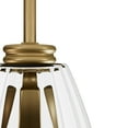 thumbnail image 4 of Hunter - Rossmoor 1-light Luxe Gold, Mini Pendant Light, Dimmable, Formal Style, Bell Shaped, for Bedrooms, Dining, Living Rooms - 13160, 4 of 7