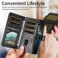 thumbnail image 3 of For Samsung Galaxy S26 FE 5G Wallet Case, 9 Card Slots RFID Blocking Crossbody Leather Cover, Zipper Pocket, Detachable Wrist & Shoulder Strap, Magnetic Shockproof Protective Phone Case for Women, 3 of 11