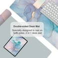 thumbnail image 5 of Large Mouse Pad, PU Leather Desk Mat for Desktop, Waterproof Gaming Desk Pad, Marble Painting Full Desk Accessories Keyboard Mousepad, Home & Office Décor 31.5" x 15.7" - Abstract Fluid Art, 5 of 6
