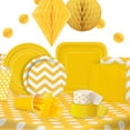 Yellow Paper Dessert Plates, 7in, 50ct