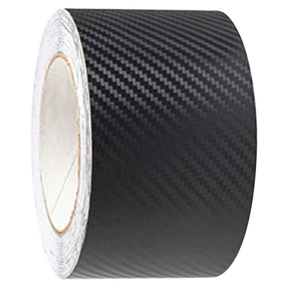WORGEOUS Tape for Car Truck Door Edge Protector Exterior Automobile Carbon Fiber Film Bumper Black