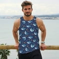 thumbnail image 6 of Logiee Cartoon Sharks2 Print Men's Workout Tank Top,Quick Dry Workout Tank Top,Gym Muscle Tee,Fitness Bodybuilding Sleeveless T Shirt-XX-Large, 6 of 7