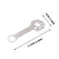 thumbnail image 2 of Vrorvz Stainless Steel Bottle Opener Multi Functional Can Opener Kitchen Tool Camping Barbecue Net Cleaner Long Lasting Easy to Use Portable for Outdoor and Home Cooking, 2 of 3