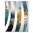 thumbnail image 1 of Designart "White Marble Waterfall with Gold and Green Accents II" Abstract Painting Oversized Wall Mirror - Modern Abstract Office Mirror Wall Decor - Multiple Color Options, 1 of 6