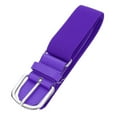 thumbnail image 2 of Eosunjian Adult Baseball Belt Elastic Band Adjustable Length Imitation Leather Baseball Softball Belt Unisex Vibrant Color Waistband Purple, 2 of 13