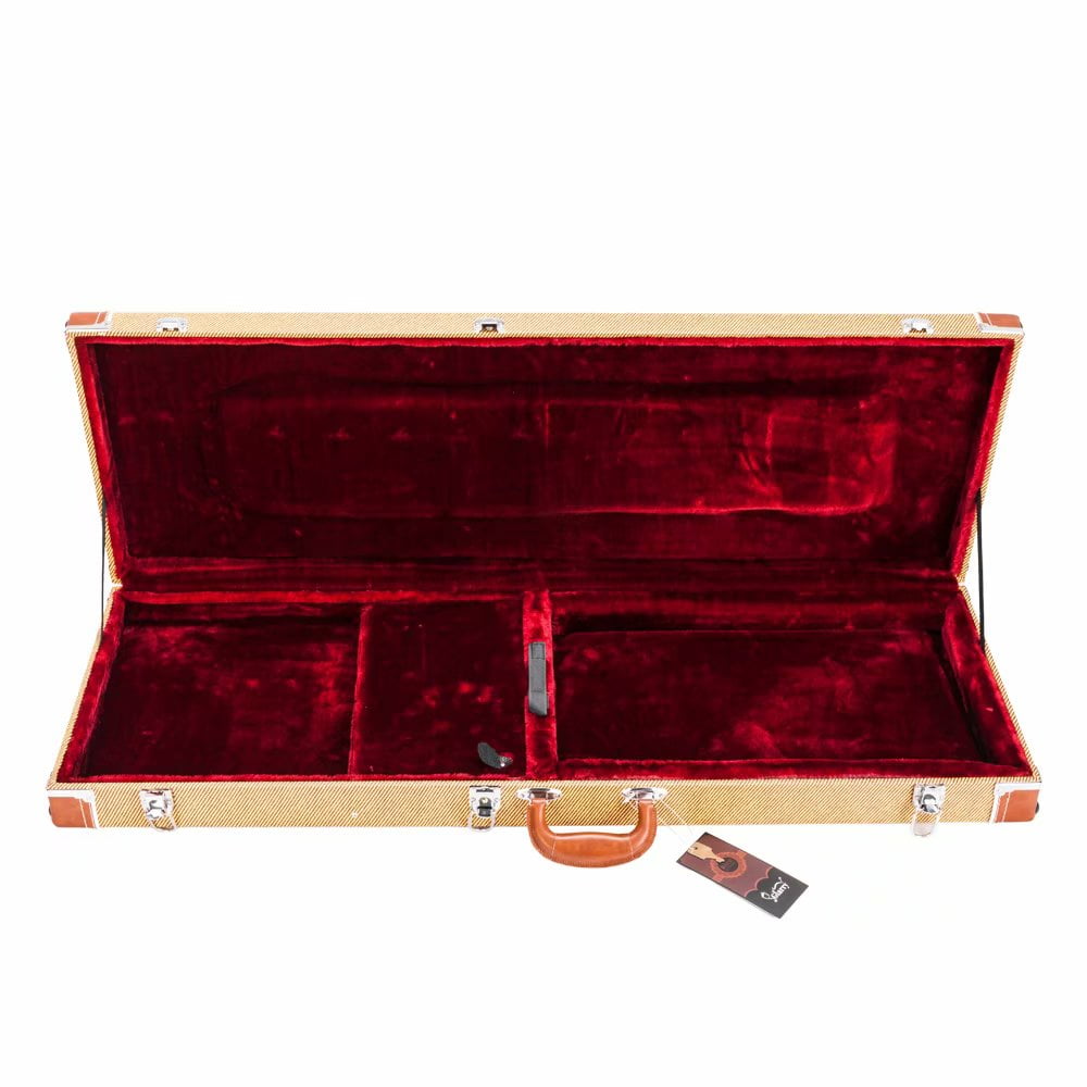 Glarry ST High Grade Electric Guitar Square Hard Case Flat Electric