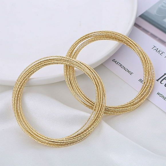 Homoyoyo 2Pcs Cuff Bracelets for Women Alloy Accessory for Women