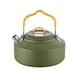 thumbnail image 1 of Tetera para acampar al aire libre de 1 litro con pico corto, resistente y duradera. Verde, 1 of 8
