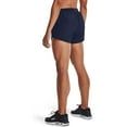 thumbnail image 2 of Under Armour Women's Mesh Detail Moisture Wicking Fly-By 2.0 Running Shorts (Navy, L), 2 of 6