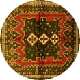 thumbnail image 1 of Ahgly Company Indoor Round Persian Yellow Traditional Area Rugs, 7' Round, 1 of 4