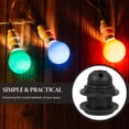 thumbnail image 3 of KAKOWELY lampharp holder base 3PCS E27 Double Ring Light Holder Black Lamp Shade Collar Rings Full Thread Lamp Adapter Socket for Pendant Lamps Installation, 3 of 5