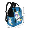 thumbnail image 2 of Gaeub Cool Unicorn Star Golden Print Mummy Diaper Bag Backpack,Durable Maternity Baby Nappy Casual Shoulder Bags,Travel Hiking Outdoor Pack, 2 of 6