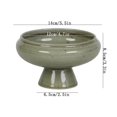 thumbnail image 2 of Bandeja de cerámica alta de sobremesa con patas, ideal for arreglos florales chinos en interiores y exteriores., 2 of 5
