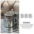 thumbnail image 2 of 3 Pcs Handle Spice Jar Salt Shakers Bottle Metal Container with Lid Popcorn Seasoning Large Stainless Steel, 2 of 6