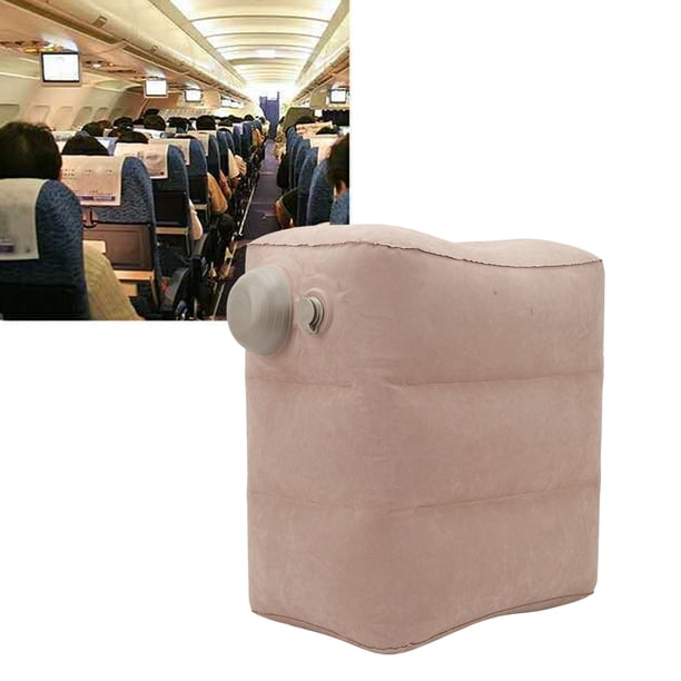 Repose-Pieds Gonflable De Voyage 3 Hauteurs Réglables – Coussin Confort Avion, Train, Voiture, Idéal Enfants & Adultes Pour Dormir Et Soulager Les Jambes