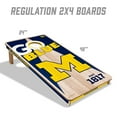 thumbnail image 3 of YouTheFan NCAA Michigan Wolverines 2' x 4' Cornhole Game, 3 of 6
