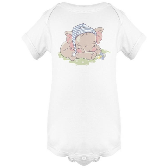 Cute Little Baby Elephant Design Bodysuit Infant -Image by Shutterstock,  Newborn