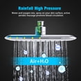thumbnail image 4 of Ultra-Luxury 10''X7'' Rainfall Shower Head and Handheld Shower Combo with 3-way Water Diverter, Suction Cup Holder, 1.5M Hose, 4 of 10