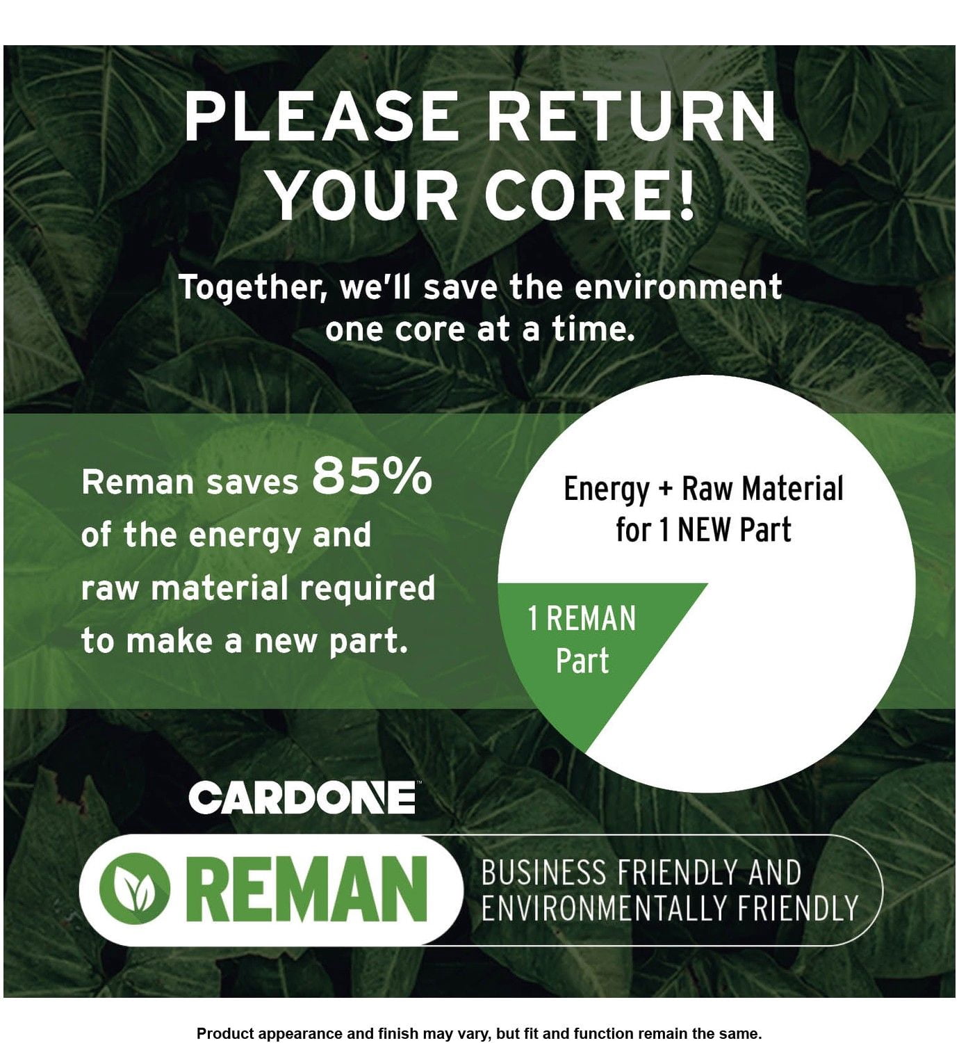 Remanufactured Cardone Reman P/N:10 2612