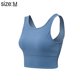 thumbnail image 2 of Sujetador deportivo de cuello alto y largo para mujer: sujetador de yoga con espalda cruzada y relleno, top corto sin mangas con sujetador incorporado, 2 of 6