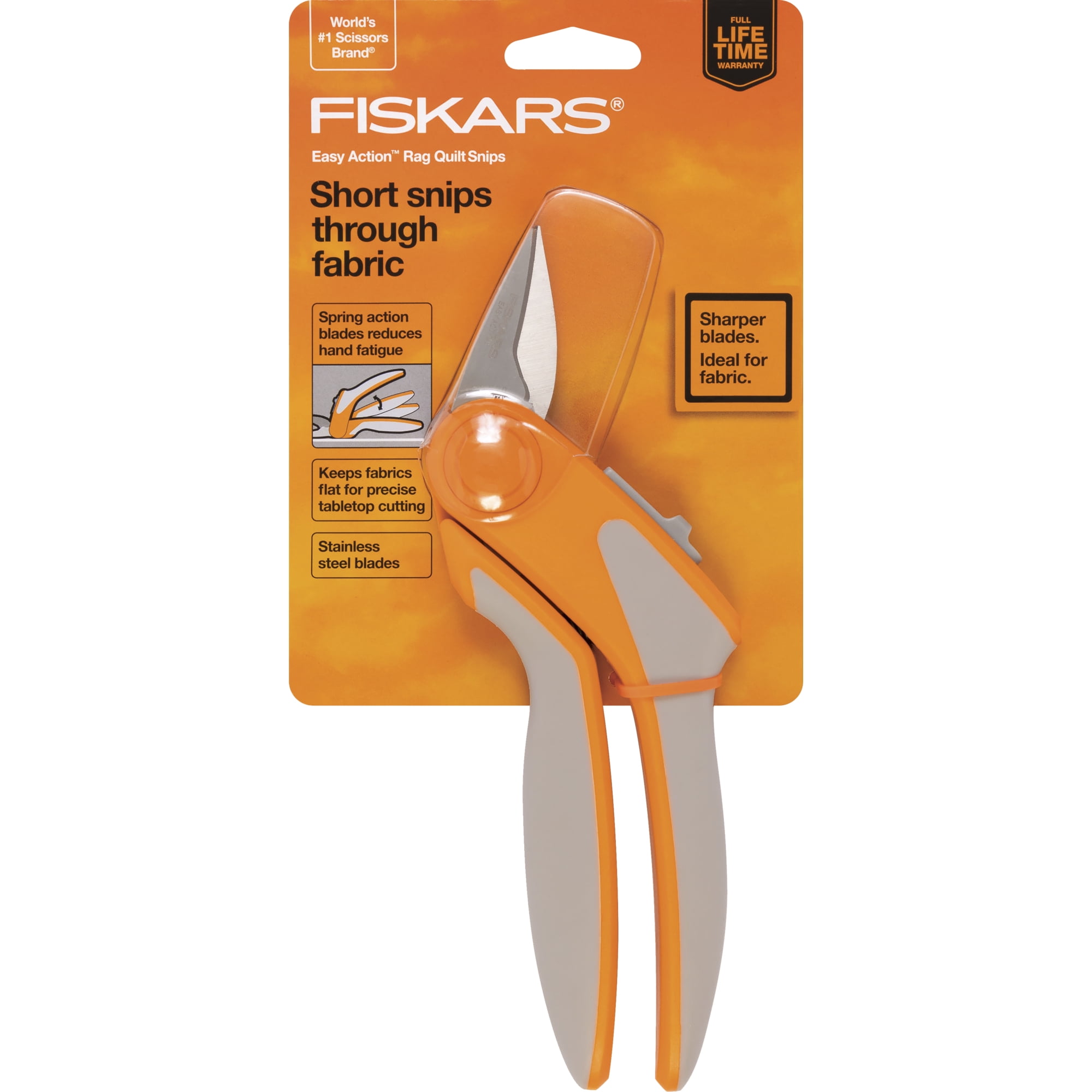 Fiskars Spring Action 8” Scissors - A Nimble Thimble