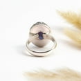thumbnail image 5 of Oval Cut Iolite Gemstone Ring Oxidized 925 Sterling Silver Ring Unisex Handmade Jewelry Gift Ring Size US 13, 5 of 7