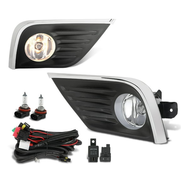 Pair Front Bumper Fog Lights Lamps Assembly Left And Right Fit for 2016-2018 Nissan Altima 4Dr