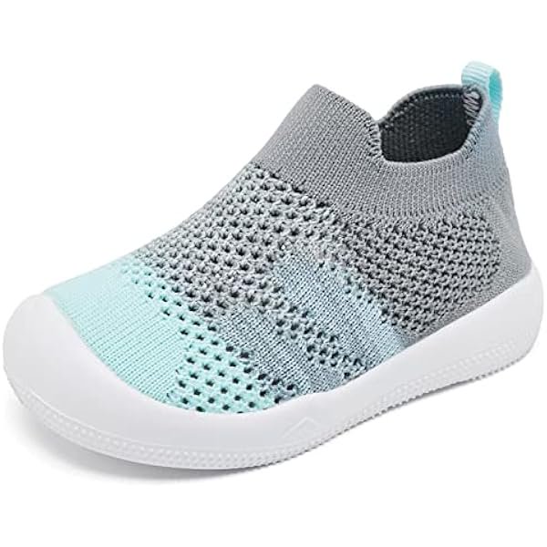 HAYAN Baby Boy Girl Non-Skid Indoor Infant Walking Shoes Breathable Warm Elastic Sock Shoes with Memory Sole Protect Toes Outdoor Sneakers