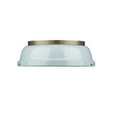 thumbnail image 4 of Yep by Golden Lighting Duncan 2-light Flush Mount in Aged Brass and Seafoam shade, 4 of 4