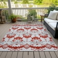 thumbnail image 6 of Addison Rugs Chantille Indoor/Outdoor Transitional Vintage Red Washable Rectangle Rug, 8' x 10', 6 of 6