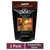 (2 pack) (2 Pack) Boca Java Caramel Kiss Island Flavored Whole Bean Coffee, 8 oz Bag