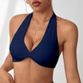 thumbnail image 2 of Sports Bra Women's Halter Twist Front Wireless Breathable Stretch Support Bra for Yoga Fitness Beach Daily Casual Layering, 2 of 4