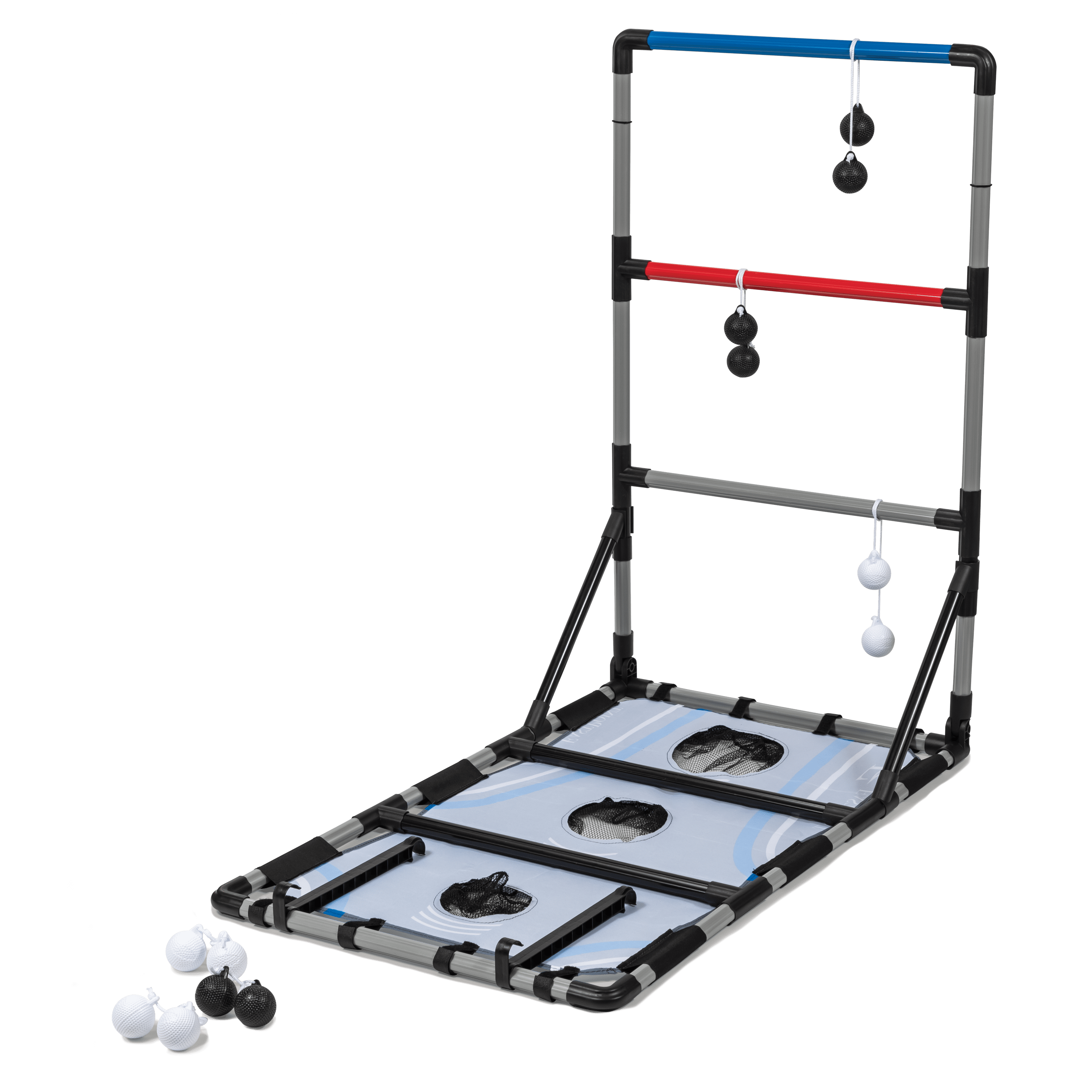 Double Set Uber Games Ultimate Tailgate Game 2-in-1 Ladder Toss and Cornhole 