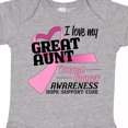 thumbnail image 4 of Inktastic I Love My Great Aunt-breast Cancer Awareness Boys or Girls Baby Bodysuit, 4 of 5