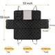 thumbnail image 4 of Protector de la cubierta del asiento del automóvil para perros con cubiertas laterales para evitar que el perro se raye con ventana de malla G y bolsa de almacenamiento Cubierta del asiento para mascotas para el asiento trasero del automóvil / SUV / camión con cinturón de seguridad para perros Ormromra LRWJ047-1, 4 of 7