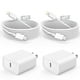 thumbnail image 1 of Cargador rápido DelTucci para iPhone con 2 cargadores de pared USB C de 20 W, 1 of 7