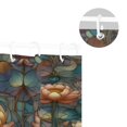 thumbnail image 5 of Yayeee Shower Curtain with Hooks 72"x72" Waterproof Fabric Bathroom Hanging Decor, Abstract Water Lilies Pattern, 5 of 5