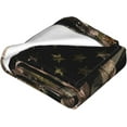 thumbnail image 2 of Camo American Flag Deer Fleece Throw Blanket Camouflage Soft Flannel Plush Lightweight Warm Cozy Blanket for Bed Couch Sofa Travel 60"X50", 2 of 8